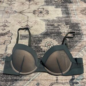 Adore Me Mesh T-Shirt Bra in Dark Green